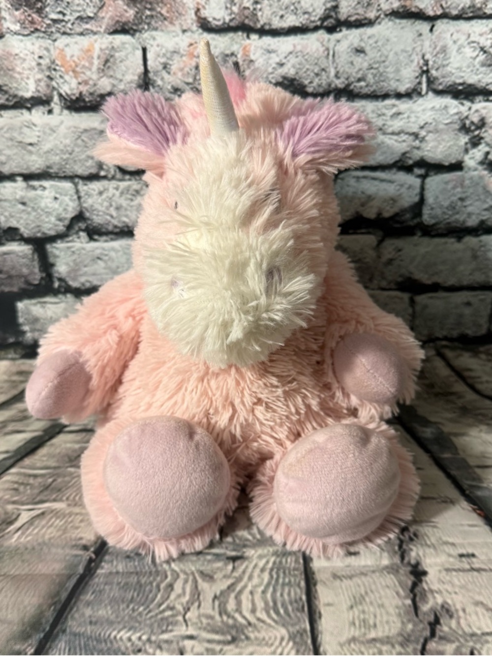 Warmies Junior Pink Unicorn Microwaveable Plush With Lavender Scent 9” Plush